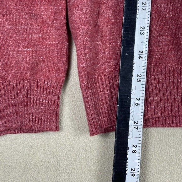 Johnnie-O Mott Mens M‎ Sweater 1/4 Zip Mock Neck Red Embroidered Logo - Picture 5 of 11